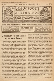 Gazeta Podhalańska. 1929, nr 42