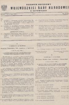 Dziennik Urzędowy Wojewódzkiej Rady Narodowej w Katowicach. 1969, nr 7