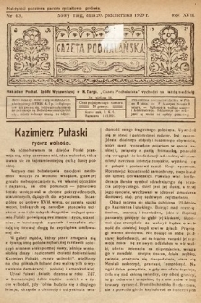 Gazeta Podhalańska. 1929, nr 43