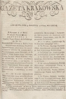Gazeta Krakowska. 1816, nr 27