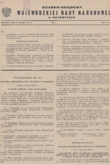 Dziennik Urzędowy Wojewódzkiej Rady Narodowej w Katowicach. 1970, nr 1
