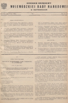 Dziennik Urzędowy Wojewódzkiej Rady Narodowej w Katowicach. 1972, nr 7