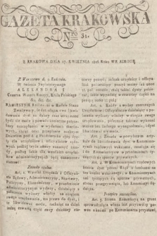 Gazeta Krakowska. 1816, nr 31