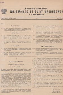 Dziennik Urzędowy Wojewódzkiej Rady Narodowej w Katowicach. 1974, nr 3