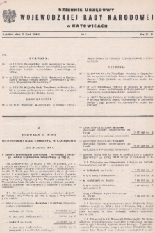 Dziennik Urzędowy Wojewódzkiej Rady Narodowej w Katowicach. 1974, nr 5