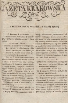 Gazeta Krakowska. 1816, nr 33