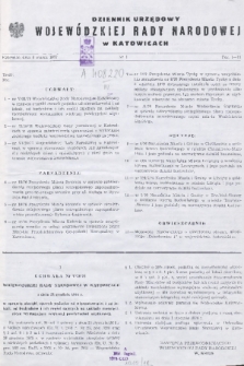 Dziennik Urzędowy Wojewódzkiej Rady Narodowej w Katowicach. 1977, nr 1