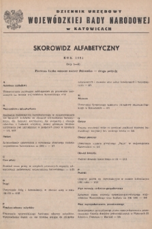 Dziennik Urzędowy Wojewódzkiej Rady Narodowej w Katowicach. 1981, nr 0