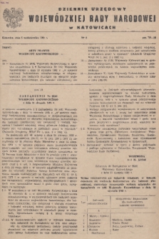 Dziennik Urzędowy Wojewódzkiej Rady Narodowej w Katowicach. 1981, nr 4