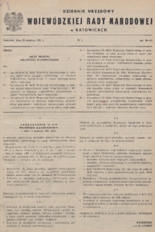 Dziennik Urzędowy Wojewódzkiej Rady Narodowej w Katowicach. 1981, nr 5