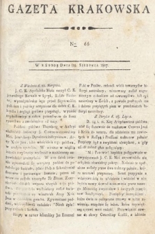 Gazeta Krakowska. 1807 , nr 66