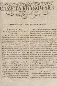 Gazeta Krakowska. 1816, nr 38