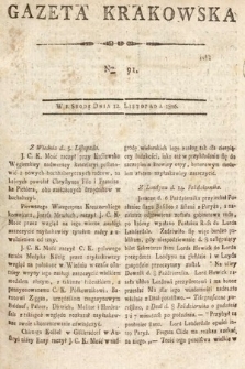 Gazeta Krakowska. 1806, nr 91