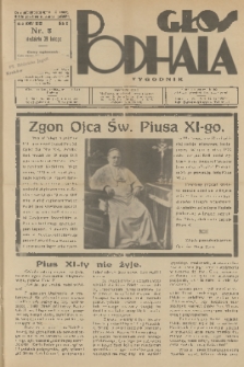 Głos Podhala. 1939, nr 8