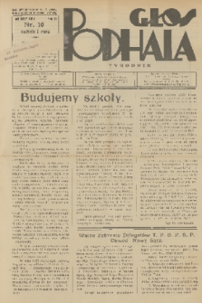 Głos Podhala. 1939, nr 10