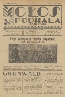 Głos Podhala. 1939, nr 29