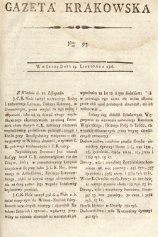 Gazeta Krakowska. 1806, nr 93