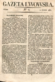 Gazeta Lwowska. 1834, nr 2