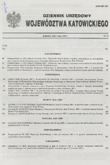 Dziennik Urzędowy Województwa Katowickiego. 1997, nr 15