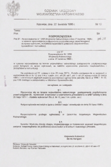 Dziennik Urzędowy Województwa Katowickiego. 1998, nr 10