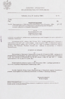 Dziennik Urzędowy Województwa Katowickiego. 1998, nr 11