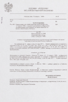 Dziennik Urzędowy Województwa Katowickiego. 1998, nr 23