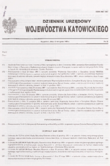 Dziennik Urzędowy Województwa Katowickiego. 1998, nr 25