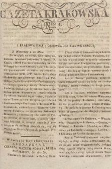 Gazeta Krakowska. 1816, nr 45