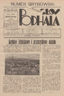 Głos Podhala : tygodnik powiatów: gorlickiego, jasielskiego, krośnieńskiego, limanowskiego, nowosądeckiego, nowotarskiego i żywieckiego. 1938, nr 28