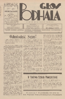 Głos Podhala : tygodnik powiatów: gorlickiego, jasielskiego, krośnieńskiego, limanowskiego, nowosądeckiego, nowotarskiego i żywieckiego. 1938, nr 40