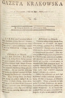 Gazeta Krakowska. 1806, nr 98