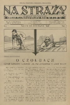 Na Straży : organ Śląskiego Wojew. Kom. W. F. i P. W. R.3, 1929, nr 1