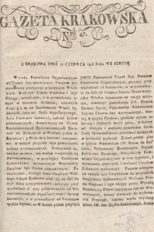 Gazeta Krakowska. 1816, nr 47