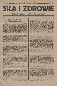 Siła i Zdrowie : dodatek tygodniowy „Słowa Pomorskiego”. 1928, nr 3