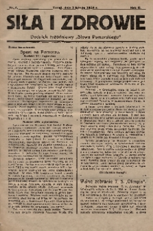 Siła i Zdrowie : dodatek tygodniowy „Słowa Pomorskiego”. 1928, nr 5