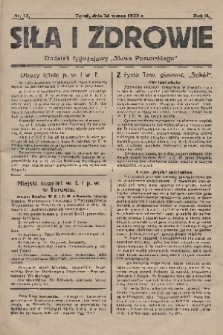 Siła i Zdrowie : dodatek tygodniowy „Słowa Pomorskiego”. 1928, nr 13