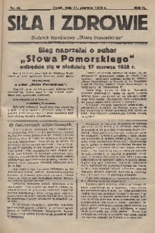Siła i Zdrowie : dodatek tygodniowy „Słowa Pomorskiego”. 1928, nr 24