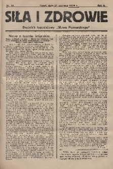 Siła i Zdrowie : dodatek tygodniowy „Słowa Pomorskiego”. 1928, nr 26