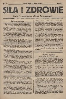Siła i Zdrowie : dodatek tygodniowy „Słowa Pomorskiego”. 1928, nr 28