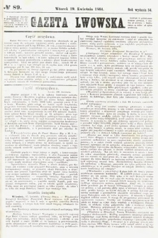 Gazeta Lwowska. 1864, nr 89