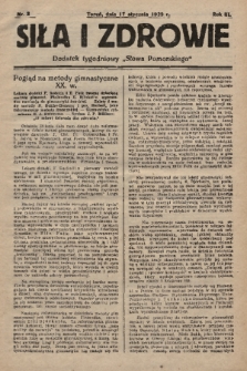 Siła i Zdrowie : dodatek tygodniowy „Słowa Pomorskiego”. 1929, nr 3