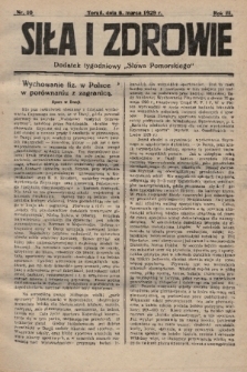 Siła i Zdrowie : dodatek tygodniowy „Słowa Pomorskiego”. 1929, nr 10