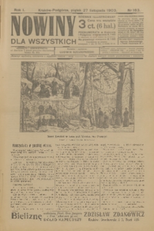 Nowiny dla Wszystkich : dziennik ilustrowany. R.1, 1903, nr 163