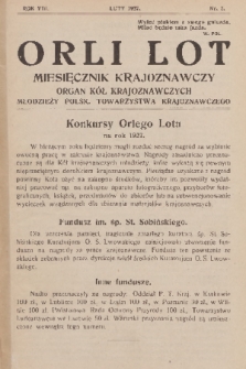Orli Lot : miesięcznik krajoznawczy : organ Kół Krajoznawczych Młodzieży Polsk. Towarzystwa Krajoznawczego. R.8, 1927, nr 2
