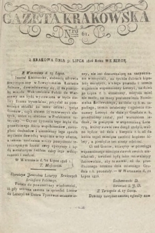 Gazeta Krakowska. 1816, nr 61