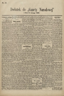 Gazeta Narodowa. 1896, nr 41