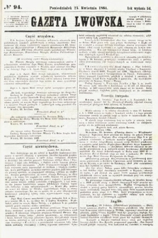 Gazeta Lwowska. 1864, nr 94