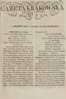 Gazeta Krakowska. 1816, nr 64