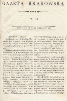 Gazeta Krakowska. 1807 , nr 93