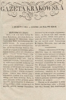 Gazeta Krakowska. 1816, nr 65